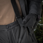 Штани тактичні зимові утеплені з підтяжками M-Tac Arctic Black Розмір XL - зображення 10