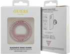 Тримач-кільце на смартфон Guess Ring Stand MagSafe GUMRSALDGP Rhinestone Pink (3666339170363) - зображення 3