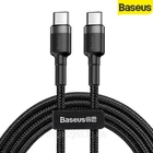 Кабель Baseus Cafule USB Type-C to USB Type-C 1 м 3A PD 60W Black/Grey (CATKLF-IG1)