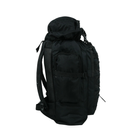 Тактичний рюкзак 70 л чорний - зображення 4
