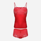 Komplet erotyczny (podkoszulka + majtki-szorty) damski DKaren Dafne S Czerwony (5900652528318) - obraz 2