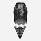 Komplet erotyczny (podkoszulka + majtki-bikini) damski DKaren Olimpia L Czarny (5903251380967) - obraz 3