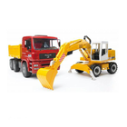 Zestaw gier Bruder - Man TGA tipping trucks with joint wheel loader FR 130 (4001702027520) - obraz 1