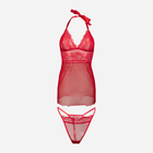 Komplet erotyczny (koszula nocna + majtki-bikini) damski DKaren Arizona L Czerwony (5903251460928) - obraz 1