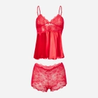 Еротичний комплект (майка + трусики-шорти) жіночий DKaren Nevada XL Червоний (5903251460454) - зображення 1