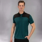 Поло Joma POLO SHIRT WINNER II COTTON GREEN-BLACK S/S зеленый,черный L 101282.425 L