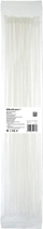 Opaski zaciskowe Qoltec Nylon UV 4.8 x 500 mm 50 szt Biały (5901878522135) - obraz 1