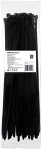 Кабельні стяжки Qoltec Nylon UV 7.2 x 350 мм 50 шт Black (5901878522203) - зображення 1