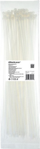 Кабельні стяжки Qoltec Nylon UV 4.8 x 400 мм 100 шт White (5901878522111) - зображення 1