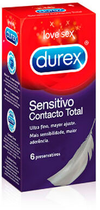 Prezerwatywy Durex Condoms Total Contact 6 szt. (8414355494162) - obraz 1