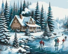 Картина за номерами Зимові канікули (BS53846) Brushme 40x50 см Brushme