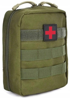 Тактична аптечка армійська сумка для медикаментів Edibazzar 305029621145 хакі - зображення 1