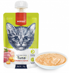 Влажный корм для кошек Wanpy Крем-пюре Tuna Chicken & Carrot с тунцом, курицей и морковью 90 г