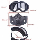 Захисна маска-трансформер для захисту обличчя та очей (срібляста) - зображення 4