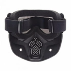 Захисна маска-трансформер для захисту обличчя та очей (срібляста) - зображення 7