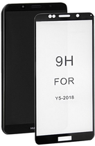 Szkło hartowane Qoltec Premium do Huawei Y5 2018 Czarne (5901878515854) - obraz 1