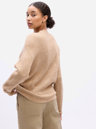 Sweter z golfem damski długi GAP 750660-07 S Beżowy (1200131120977) - obraz 2