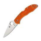 Нож складной Spyderco Delica 4 Flat Ground Orange замка Back Lock C11FPOR - изображение 2