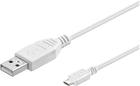 Kabel Goobay USB - micro-USB biały 1 m (4040849438370) - obraz 1