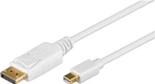 Кабель Goobay DisplayPort - mini-DisplayPort білий 1 m (4040849528583) - зображення 1