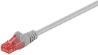 Patchcord Goobay RJ45 Cat 6 SFTP szary 1 m (4040849508868)