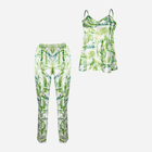 Piżama (podkoszulka + spodnie) damska DKaren Dk-Ki XS Biała z zielonym (5903251426283) - obraz 1