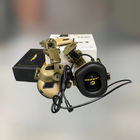 Навушники Earmor M32 c кріпленням на шолом HD-ACC-08, активні, зі знімним мікрофоном та гарнітурою, Койот - зображення 4