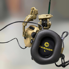 Наушники Earmor M32 c креплением на шлем HD-ACC-08, активные, со съёмным микрофоном и гарнитурой, Койот - изображение 10