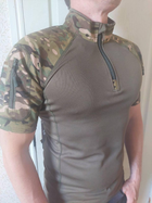 Тактическая рубашка весна-лето убакс с коротким рукавом Мультикам 2XL - изображение 1