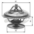 Термостат Gates TH13380G1 Ford Scorpio; Jeep Grand Cherokee I (ZJ), Cherokee XJ, Grand Cherokee II (WJ, WG); Land Rover Range Rover; Opel Frontera; Chrysler Voyager; Dodge Caravan 0042038575, 0052032775, 0032039175