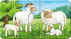 Набір пазлів Ravensburger Тварини на фермі 18 x 10 см 9 х 2 елементи (4005556050727) - зображення 3
