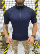 Рубашка тактическая с коротким рукавом синяя размер ХХXL - изображение 1