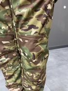 Брюки тактические софтшелл с флисом Special, размер XL, Мультикам, утепленные брюки для военных - изображение 3