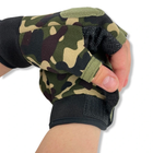 Тактичні рукавички з відкритими пальцями мультикам розмір L - зображення 3