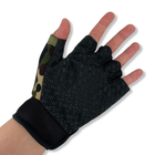 Тактичні рукавички з відкритими пальцями мультикам розмір L - зображення 4