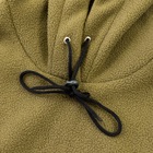 Флисовая кофта худи тактическая-военная ВСУ зимняя теплая с капюшоном однотонная OSPORT (ty-0039) Хаки M - изображение 3