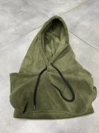 Балаклава флисовая с плечами, цвет Зеленый, утепленная тактическая балаклава с плечами, балаклава для военных - изображение 6