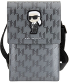 Чохол-сумка Karl Lagerfeld Saffiano Monogram Ikonik Silver (3666339170615) - зображення 1