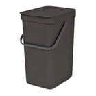 Мусорное ведро Brabantia Sort & Go 12 л (тёмно-серое)