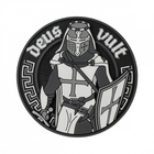 M-Tac нашивка Deus Vult 3D PVC Black/White - изображение 1
