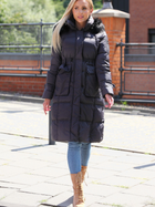 Куртка зимова жіноча PERSO BLH220027FXF L Сіра (5908312939221) - зображення 4