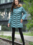 Куртка зимова жіноча PERSO BLH220036FR S Смарагдова (5908312938361) - зображення 4