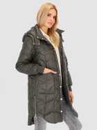 Куртка зимова жіноча PERSO BLH235050F M Хакі (5905080221275) - зображення 5