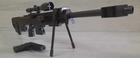 Страйкбольная детская винтовка Barrett M82 CYMA P.1161, пистолет, 2 магазина, лазер, фонарь - изображение 3