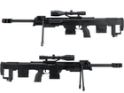 Страйкбольная детская винтовка Barrett M82 CYMA P.1161, пистолет, 2 магазина, лазер, фонарь - изображение 6