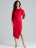 Сукня жіноча Lenitif K479 L Червона (5902194352505) - зображення 3