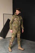 Мужской армейский костюм тактическая форма на флисе Мультикам Турция ВСУ (ЗСУ) 8659 XXXL хаки - изображение 7