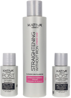 Набір для вирівнювання волосся Kativa Keratin Anti-Frizz Smoothing Without Ironing Xtrem Care 30 Days Шампунь 30 мл + Маска 100 мл + Кондиціонер 30 мл (7750075052925) - зображення 1