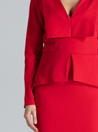 Sukienka damska Lenitif K491 XL Czerwona (5902194354554) - obraz 4