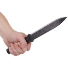 Нож макет Киевгума резиновый для единоборств и тренировок удобная ручка 29×4 см чёрный - изображение 5